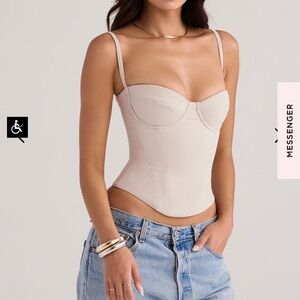 NEW NEVER WORN House of CB Shanna Oyster Underwired Corset